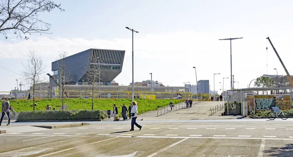 Les Glories Catalanes Square Barcelonie Katalonia Hiszpania Europa — Zdjęcie stockowe