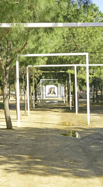 Парк Сади Згусток Району Барселоні Каталонії Іспанія Європа — стокове фото