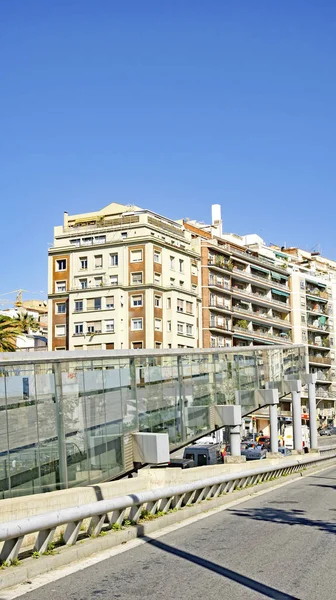 Barselona Catalunya Spanya Avrupa Daki Plaza Lesseps Heykeller Çeşme Süslemeler — Stok fotoğraf