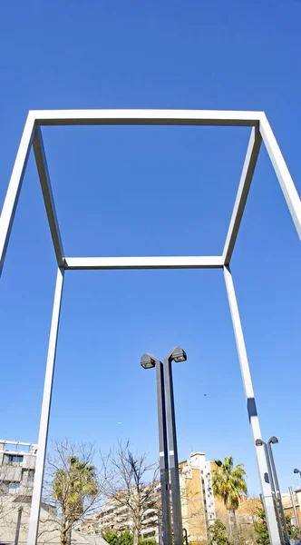 Sculpturen Fontein Ornamentatie Plaza Lesseps Barcelona Catalunya Spanje Europa — Stockfoto