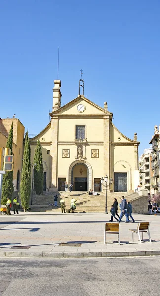 Parochie Josepets Plaza Lesseps Barcelona Catalunya Spanje Europa — Stockfoto