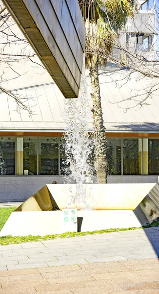 Sculture Fontane Ornamenti Plaza Lesseps Barcellona Catalogna Spagna Europa — Foto Stock