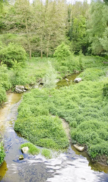 Barcelona Osona Bölgesindeki Esquirol Nehri Kasabasının Genel Görünümü Haziran 2017 — Stok fotoğraf