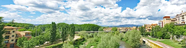 Overview River Town Roda Ter Osona Region Barcelona June 2017 — Stock Photo, Image