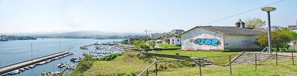 Latarnia Morska Illa Pancha Ria Ribadeo Lugo Godzina Maja 2015 — Zdjęcie stockowe