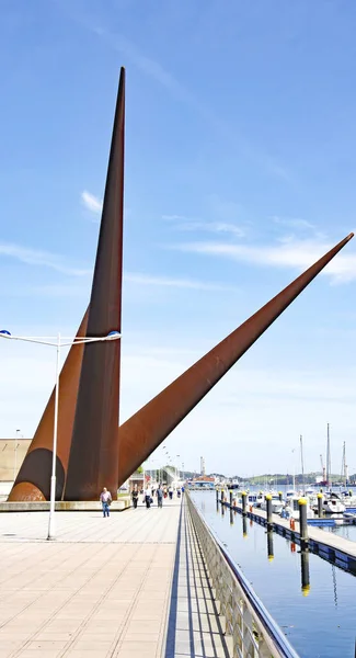 Porto Passeio Estuário Aviles Maio 2015 Principado Das Astúrias Espanha — Fotografia de Stock