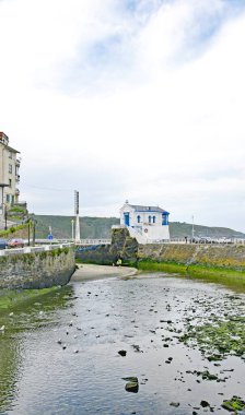 Luarca manzarası, 16: 30; 18 Mayıs 2018; Asturias Prensliği, İspanya, Avrupa