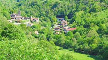 Sajambre, Picos de Europa, 18 Mayıs 2018; Castilla y Leon, İspanya, Avrupa