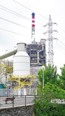 Langreo Panoramik, 18: 45. ; 24 Haziran 2017; Asturias Prensliği, Asturias, İspanya, Avrupa