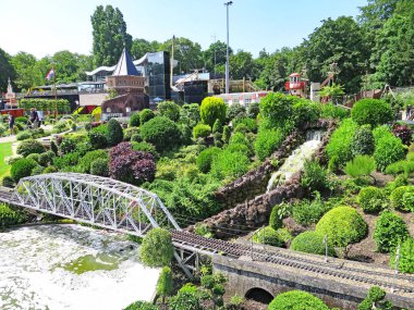 Madurodam, Hollanda 'nın minyatür genel görünümü, Lahey; 13: 25. ; 18 Ağustos 2017; Hollanda, Hollanda, Avrupa