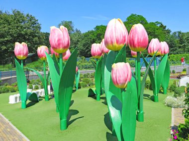 Madurodam, Hollanda 'nın minyatür genel görünümü, Lahey; 13: 25. ; 18 Ağustos 2017; Hollanda, Hollanda, Avrupa