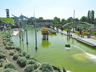 Madurodam, Hollanda 'nın minyatür genel görünümü, Lahey; 13: 25. ; 18 Ağustos 2017; Hollanda, Hollanda, Avrupa