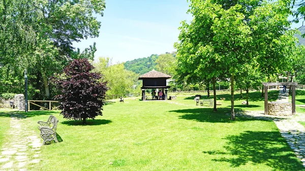 Paisaje Cangas Onis Mayo 2017 Principado Asturias Asturias España Europa — Foto de Stock