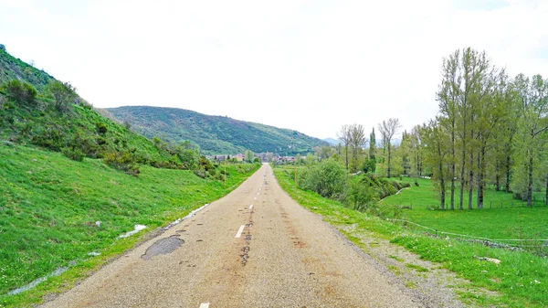 Panoramica Del Paesaggio Della Castiglia Len Ore Giugno 2017 Spagna — Foto Stock