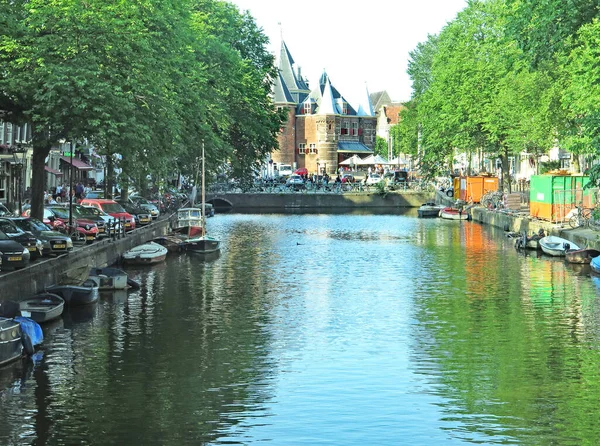 Panorama Amsterdam Ore Luglio 2016 Olanda Paesi Bassi Europa — Foto Stock