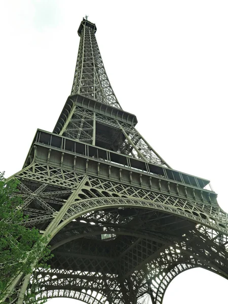 Eiffeltoren Uur Juli 2018 Parijs Frankrijk Europa — Stockfoto