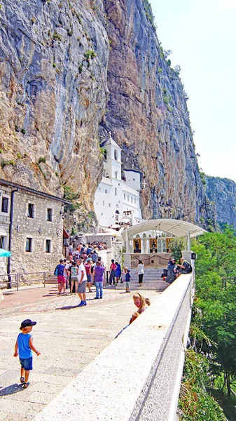 Monasterio Ostrog Agosto 2017 Montenegro Balcanes Europa —  Fotos de Stock