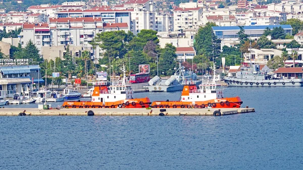 Port Adria Julho 2018 Bar Montenegro Península Balcânica Europa — Fotografia de Stock