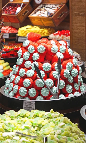 Candies Sweets Dubrovnik Shop Window August 2017 Croatia Europe — Stock Photo, Image