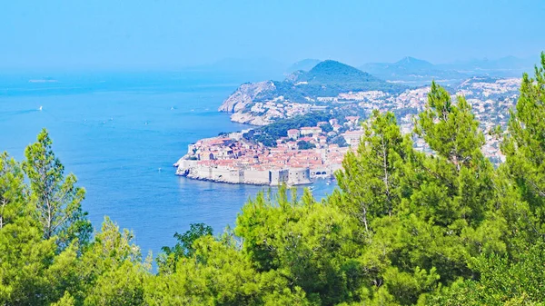 Überblick Über Dubrovnik Kroatien Uhr Juli 2016 Europa — Stockfoto