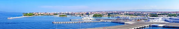 Blick Auf Die Straßen Und Gassen Von Zadar Uhr August — Stockfoto