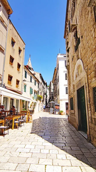 Vista Las Calles Callejones Zadar Agosto 2018 Dalmacia Croacia Europa — Foto de Stock