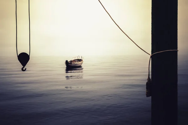 渔船在早晨的心情 — 图库照片
