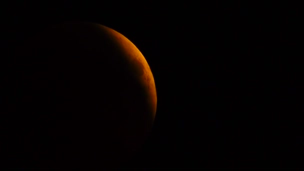 Lunar Eclipse July 2018 Total Lunar Eclipse Became Longest Total — Stock Video