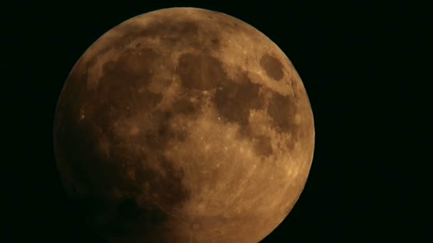 Лунное Затмение Июля 2018 Года Полное Лунное Затмение Стало Самым — стоковое видео