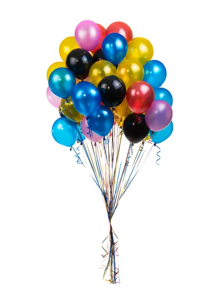 Χρωματικά Μπαλόνια Λευκό Φόντο — Φωτογραφία Αρχείου