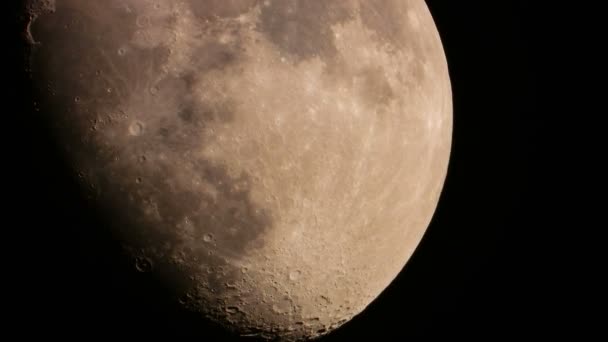 Luna Llena Eleva Rápidamente Por Noche Sonido — Vídeos de Stock