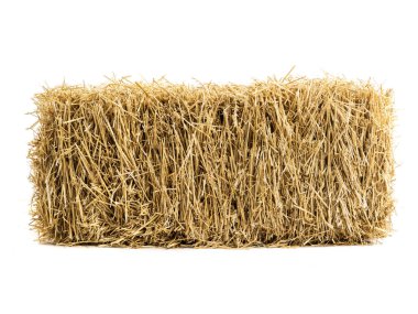 dry haystack isolated  clipart