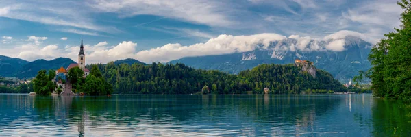 Panoramic view of Bled. Slovenia — Stock Photo, Image