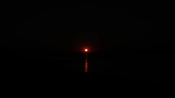 Morning Mirage Sunrise Sea Zoom Range Sound — Stock Video