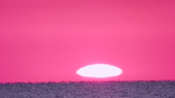 モーニングミラージュ 海の日の出 — ストック動画