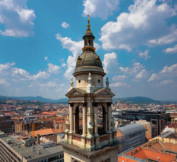 Budapešť z vrcholu baziliky svatého Istvana. Maďarsko — Stock fotografie