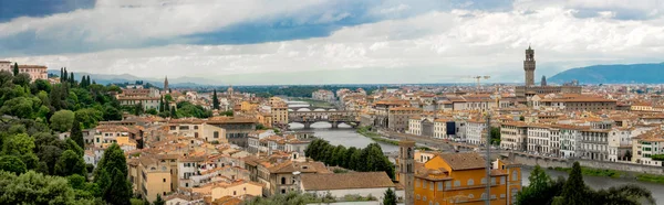 İtalya, Floransa 'nın panoramik manzarası — Stok fotoğraf