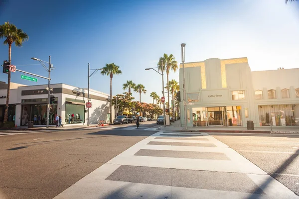 Beverly Hills Jul Intersection Brighton Way Beverly Drive Beverly Hills — Stock Photo, Image