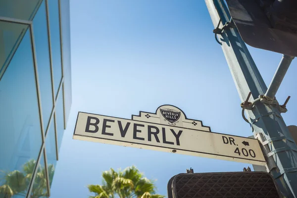 Beverly Drive Straßenschild Los Angeles Kalifornien — Stockfoto