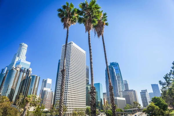 Los angeles, california, Amerikai Egyesült Államok belvárosi utca-és városrészlet — Stock Fotó