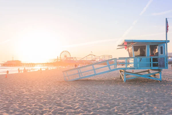 Dreamy sunset in Santa Monica — Stock Photo, Image