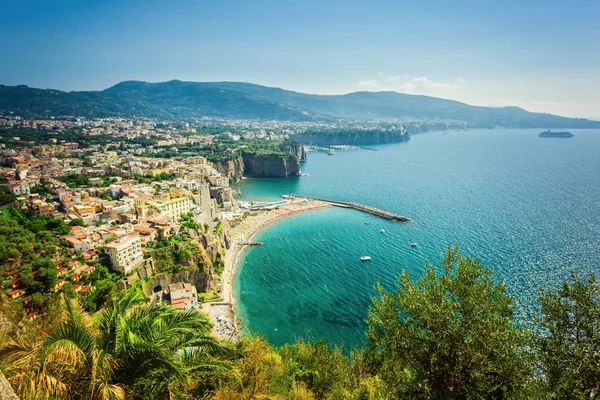 Panoramisch uitzicht op Sorrento harbor — Stockfoto