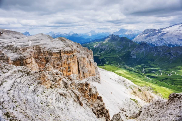 Dolomites of Passo Pordoi — Stock Photo, Image