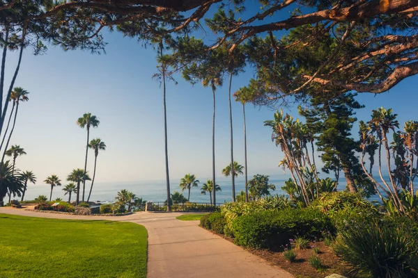 Vista Para Oceano Pacífico Partir Heisler Park Laguna Beach Orange — Fotografia de Stock