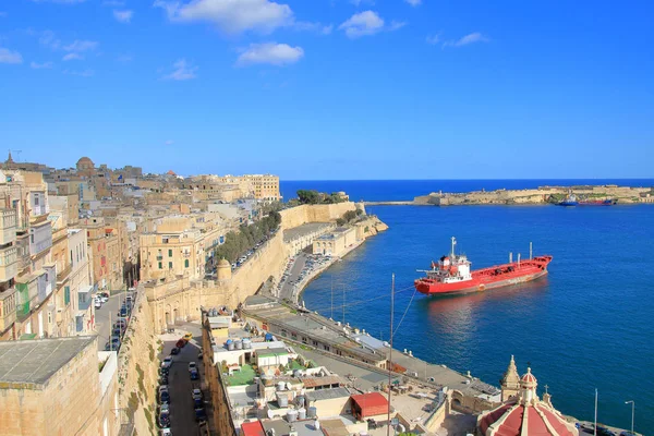 Photo Taken Island Malta Month January Picture Shows Coast Ancient — Stock Photo, Image