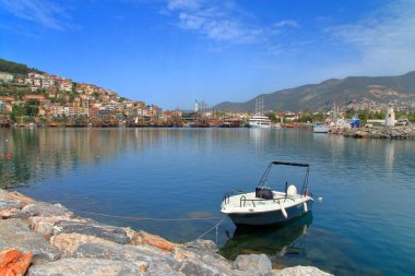 Alanya şehrinin yalnız bir b ile mesire manzara