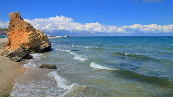 Фотографії Узбережжя Чорного Моря Біля Міста Одеси — стокове фото