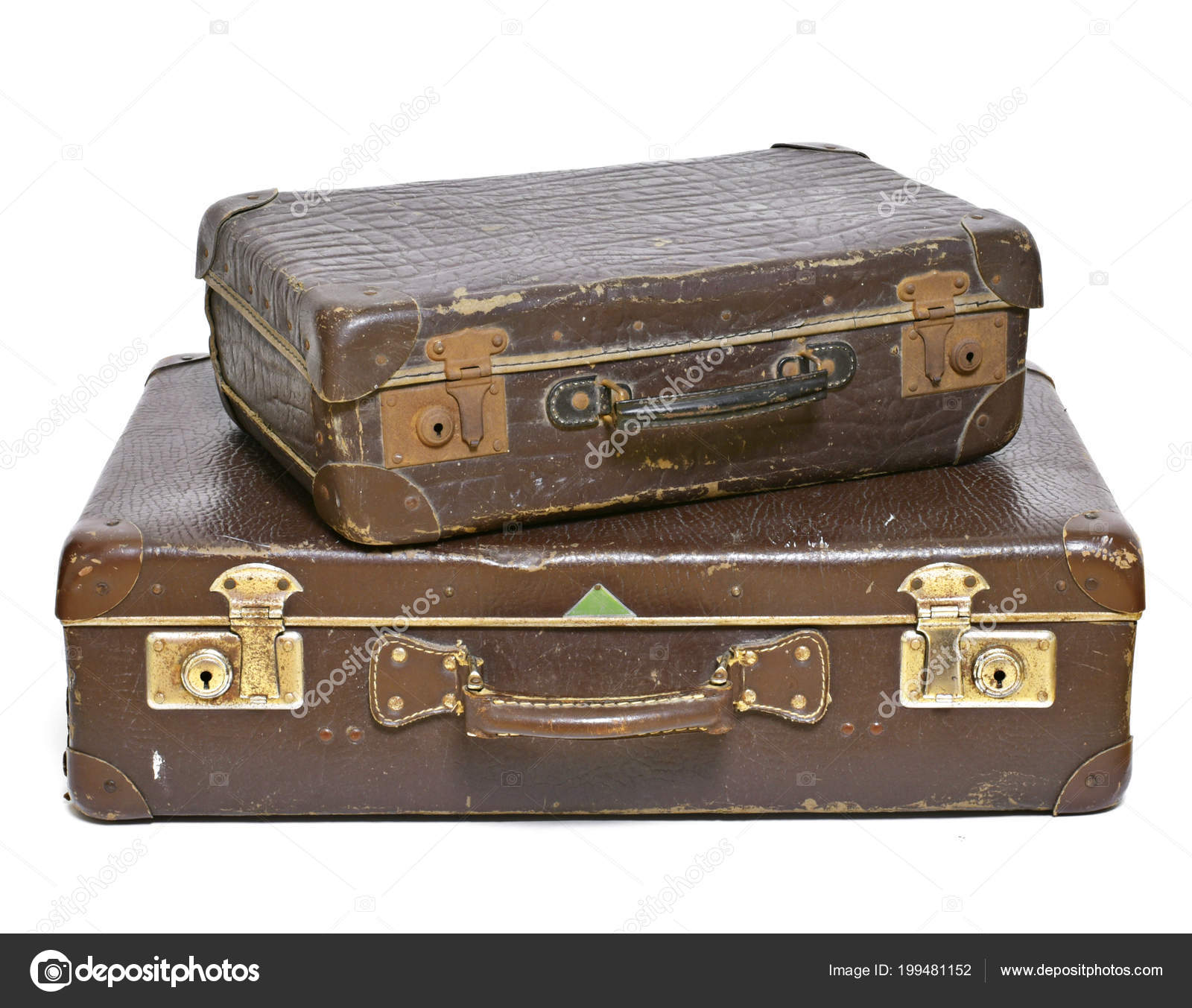 old leather luggage