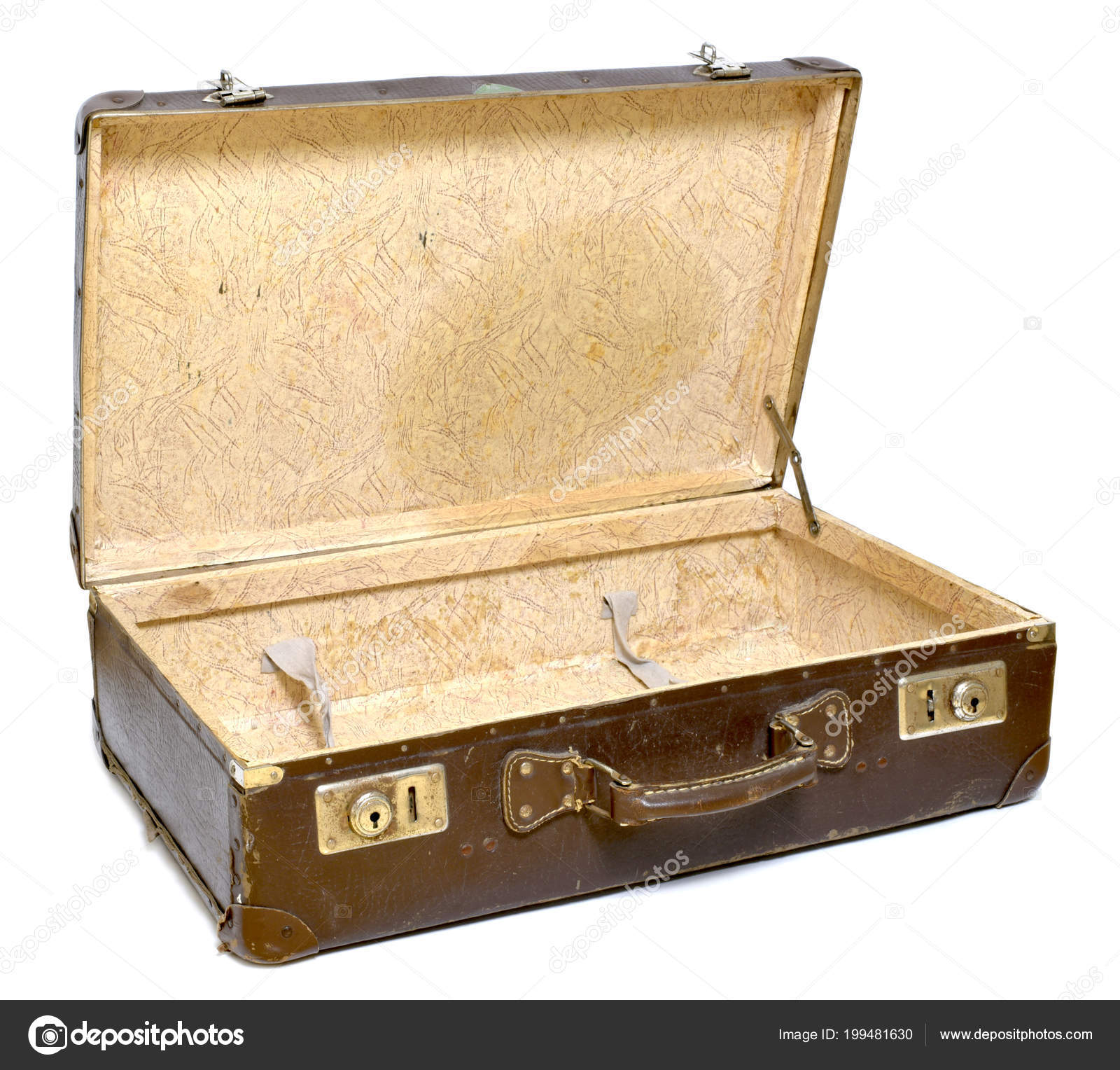 old leather luggage