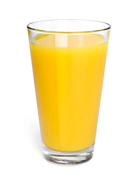 Fresh Orange Juice Drinking Glass Top View Healthy Fruit Juice Royalty Free Stock Images